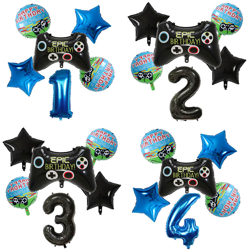 Party Games Kids Birthday - 6 Globos de Helio con Diseño