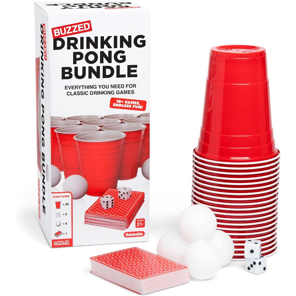 Party Games Adults Drinking - Juego de Drinking Pong con dados,