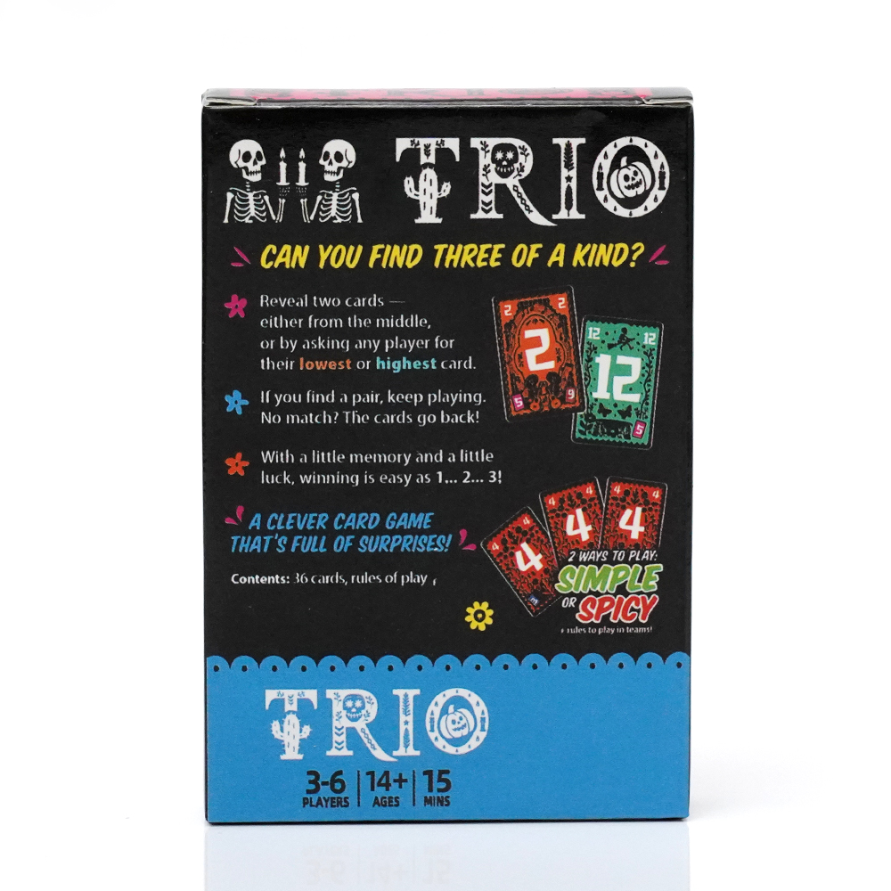 Trio, Juego de Cartas Familiar - Party Games List reseña y precio
