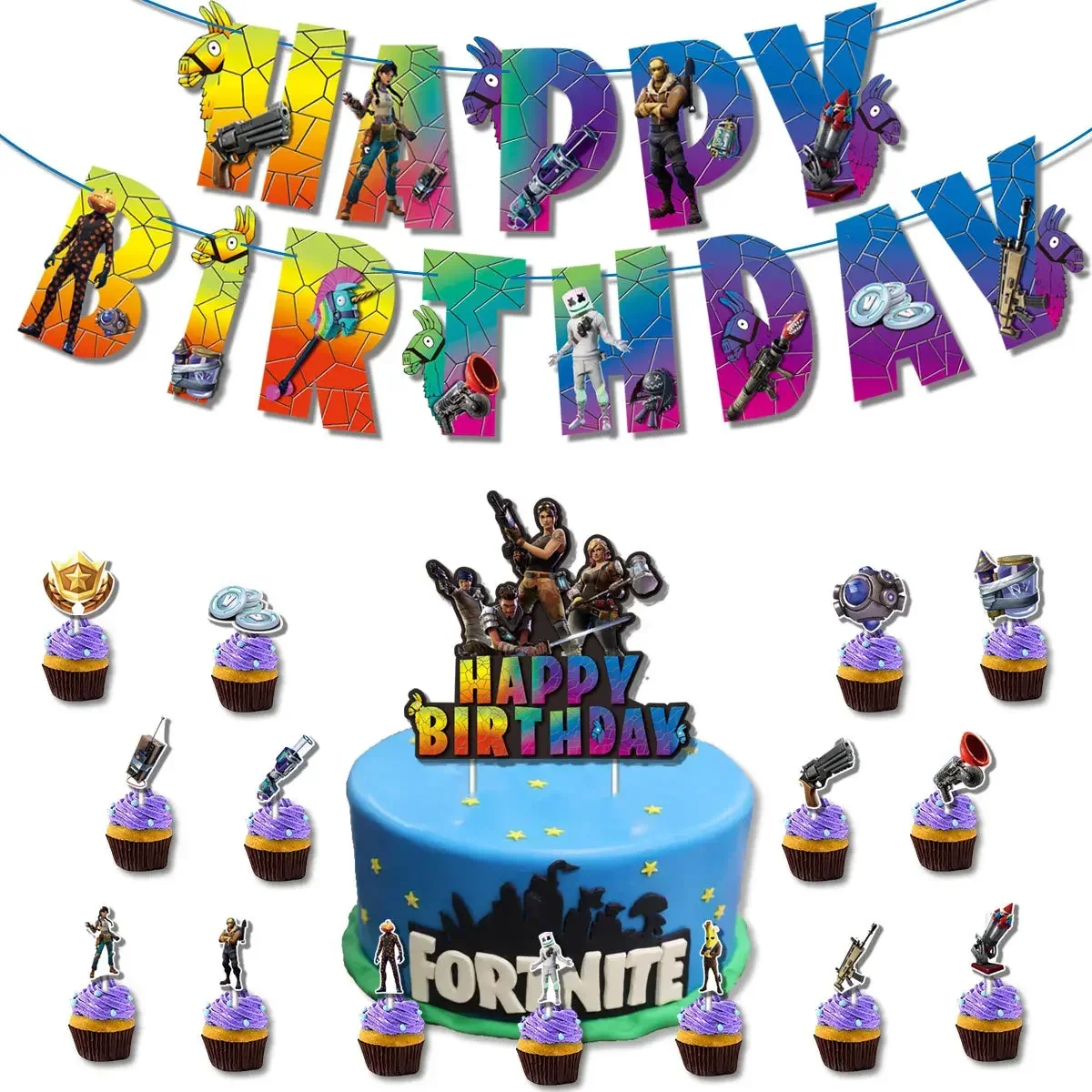Globos con Temática de Fortnit - Party Games Kids Birthday reseña y precio