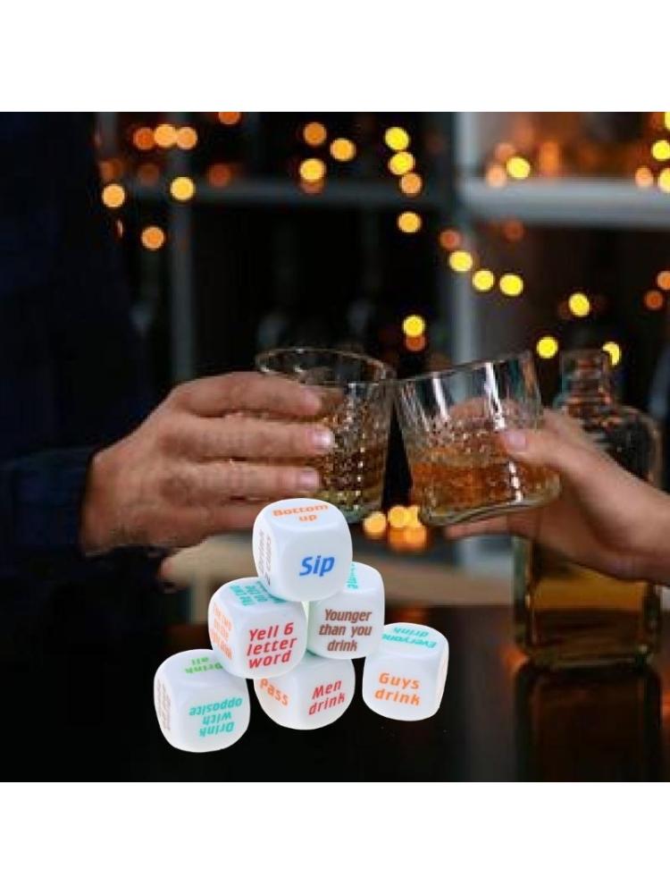 Juego dados para vino, 6 uds., - Party Games Adults Drinking reseña y precio