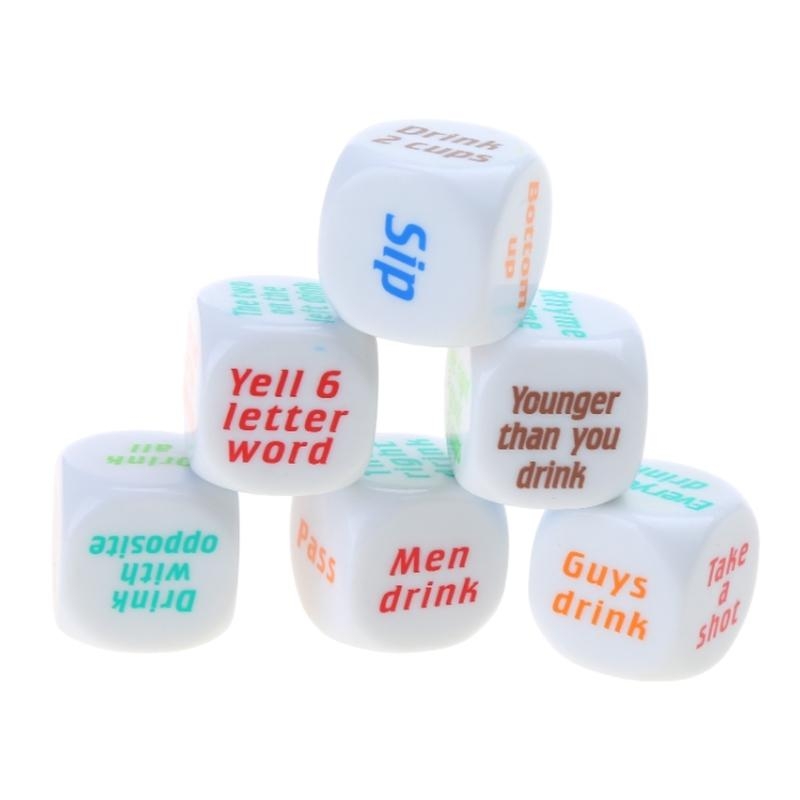 Juego dados para vino, 6 uds., - Party Games Adults Drinking reseña y precio