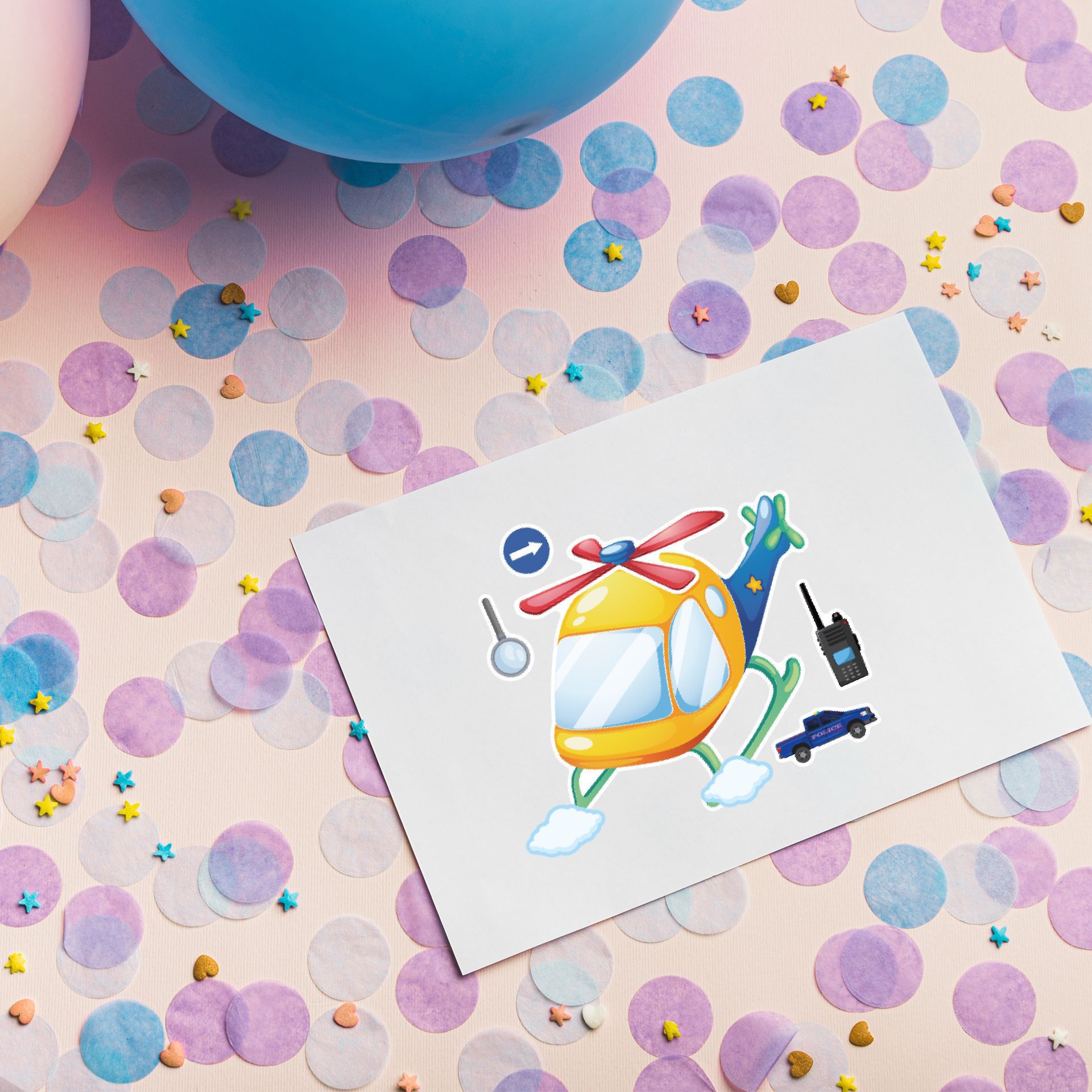 16 hojas de pegatinas de dibuj - Party Games Kids Birthday reseña y precio