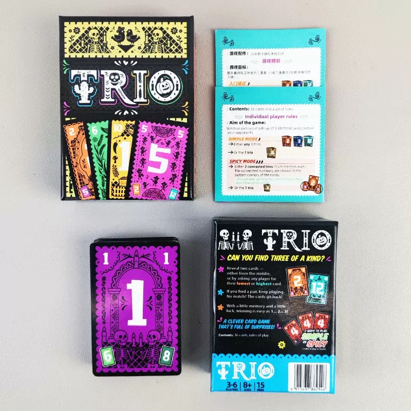 Trio, Family Card Gameon la li - Party Games List reseña y precio