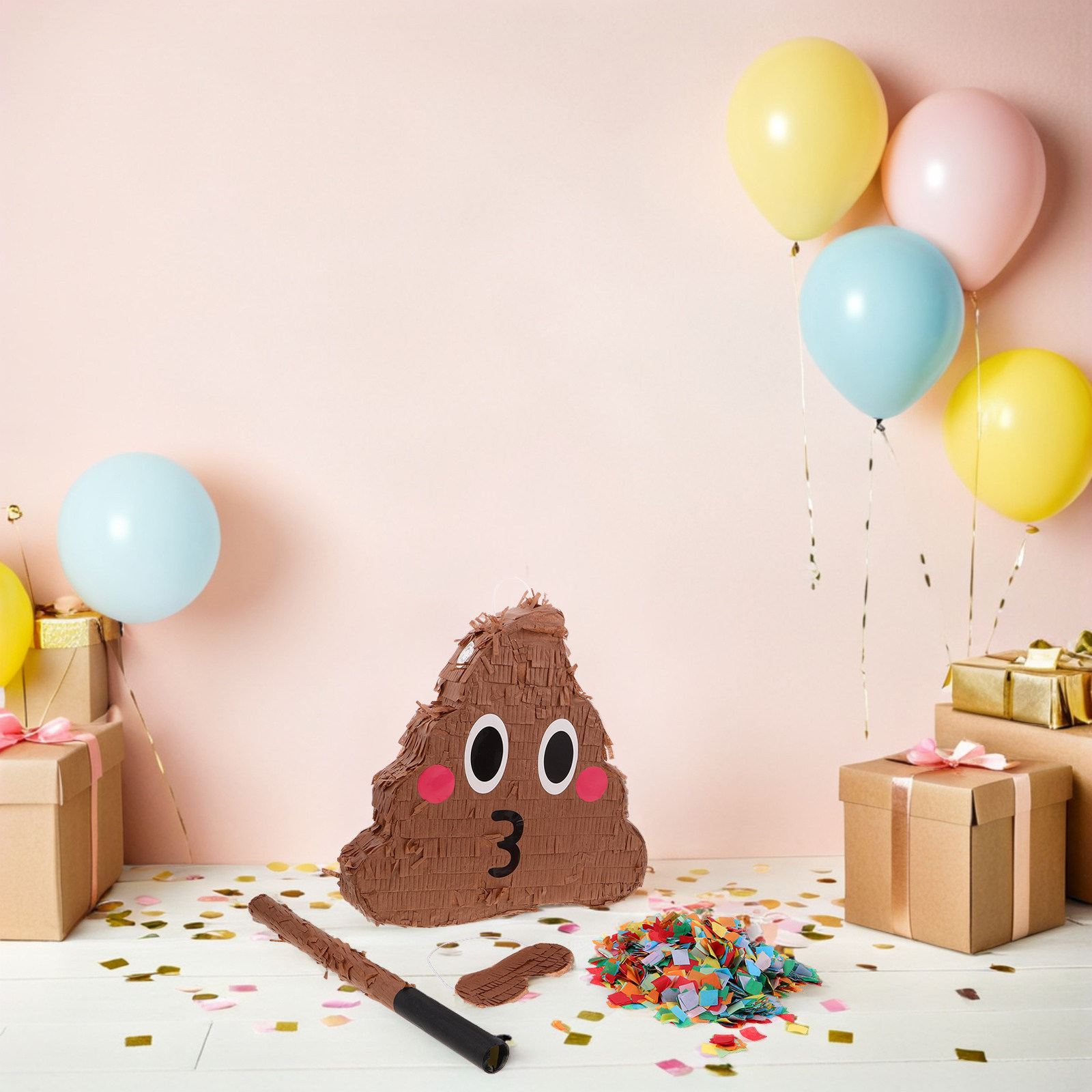 1 Set Piñata de Caca Divertida - Party Games Kids Birthday reseña y precio