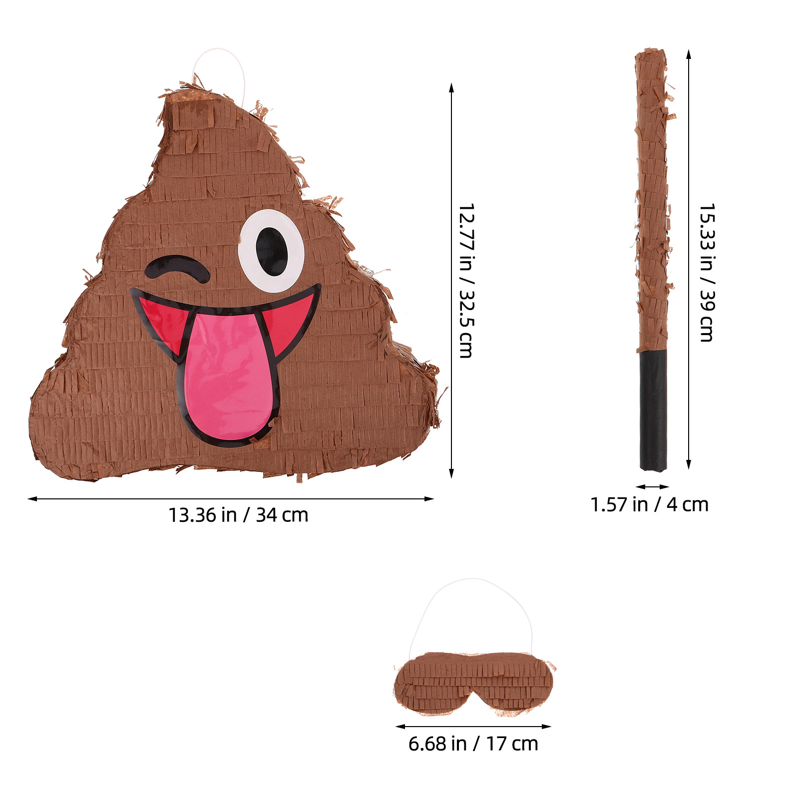 1 Set Piñata de Caca Divertida - Party Games Kids Birthday reseña y precio