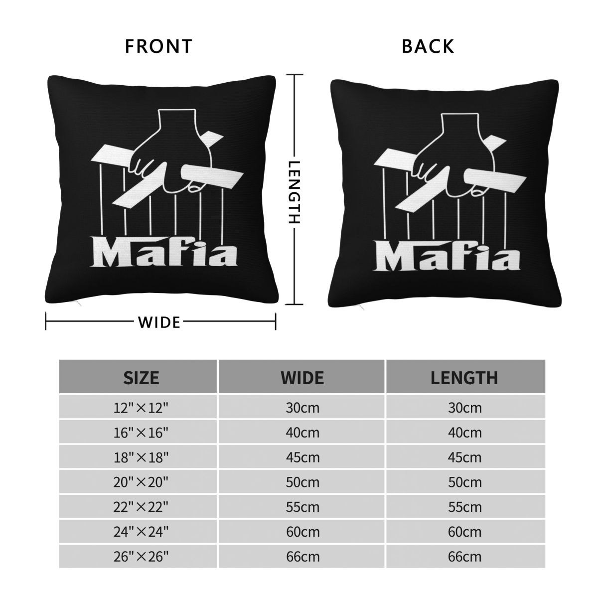 Funda de almohada cuadrada con - Party Games Mafia reseña y precio