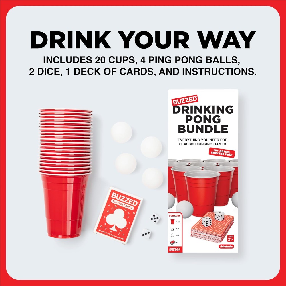 Juego de Drinking Pong con dad - Party Games Adults Drinking reseña y precio